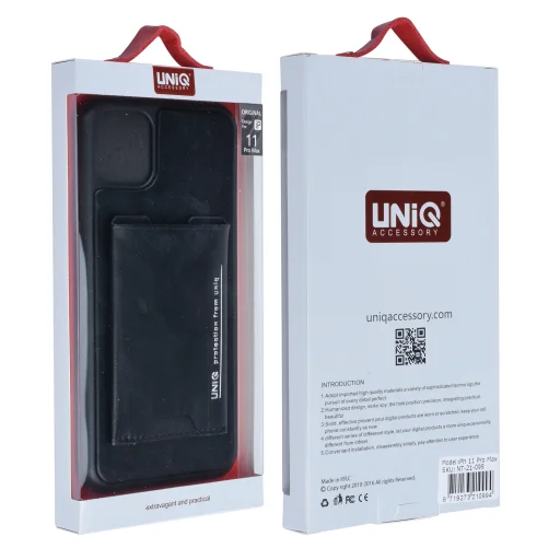 UNIQ Bruin tok kártyatartóval iPhone 11 Pro MAX fekete - 6