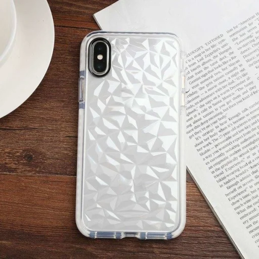 Brick Stone prizma mintás szilikon tok iPhone 11 Pro MAX átlátszó - 3