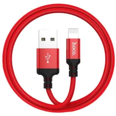 Hoco Lightning - USB X14 Speed 2m kábel piros/fekete