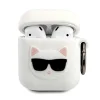  AirPods 1/2 szilikon tok fehér Karl Lagerfeld Choupette KLACA2SILCHWH thumbnail