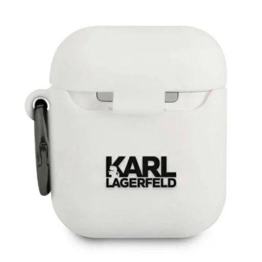  AirPods 1/2 szilikon tok fehér Karl Lagerfeld Choupette KLACA2SILCHWH - 2