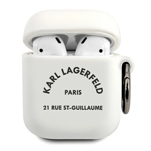 Karl Lagerfeld RSG KLACA2SILRSGWH AirPods 1/2 szilikon tok fehér - 1