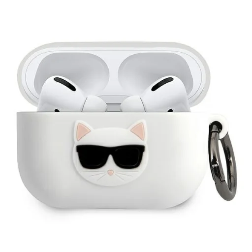 Karl Lagerfeld Choupette KLACAPSILCHWH AirPods Pro 1/2 szilikon tok fehér - 1
