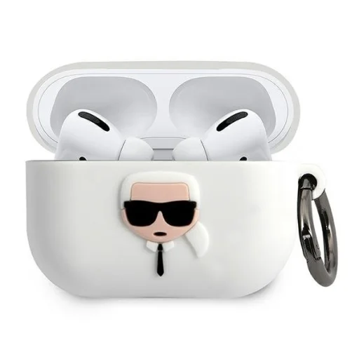 Karl Lagerfeld Ikonik KLACAPSILGLWH AirPods Pro 1/2 szilikon tok fehér - 1
