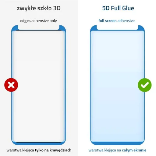 Samsung S9 Wozinsky 5D Full Glue kijelzővédő üvegfólia fekete - 3