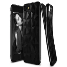 Brick Stone prizma mintás szilikon tok Samsung A10e fekete