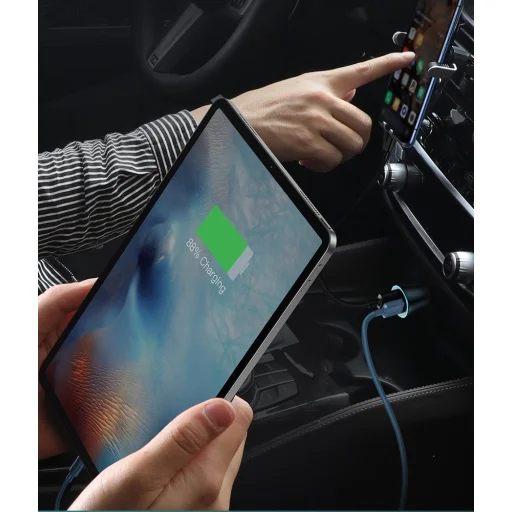 Baseus Golden Contactor Pro Autós szivargyújtós töltő USB Type-C / USB 40W PD 3.0 QC 4.0 + SCP FCP AFC szürke (CCJD-0G) - 14