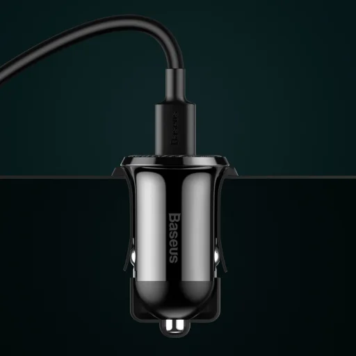 Baseus Grain Pro szivargyújtós autós univerzális töltő 2xUSB 4.8A aljzattal fekete (CCALLP-01) - 5