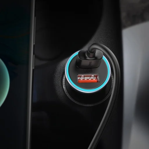 Baseus Golden Contactor Pro Autós gyorstöltő 2xUSB 40W QC SCP FCP AFC szürke (CCJD-A0G) - 5