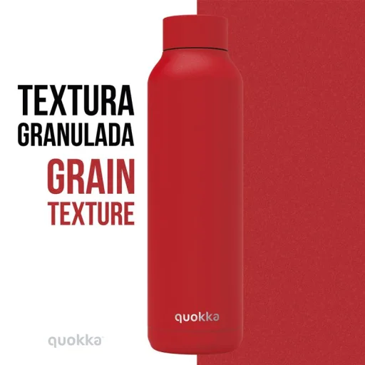 Quokka Solid vákum szigetelt vizesüveg, rozsdamentes acél kulacs 510 ml Quartz Lava - 4