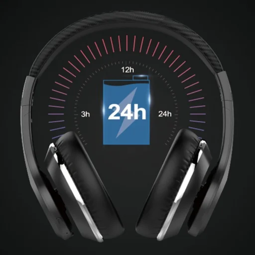 Ausdom Vezeték nélküli Bluetooth 5.0 fejhallgató ANC (Aktív Zajszűréssel) fekete/piros (ANC10) - 9