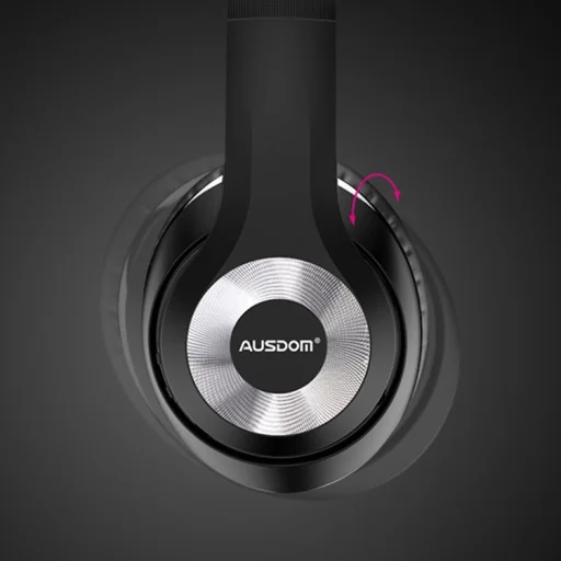 Ausdom Vezeték nélküli Bluetooth 5.0 fejhallgató ANC (Aktív Zajszűréssel) fekete/piros (ANC10) - 13