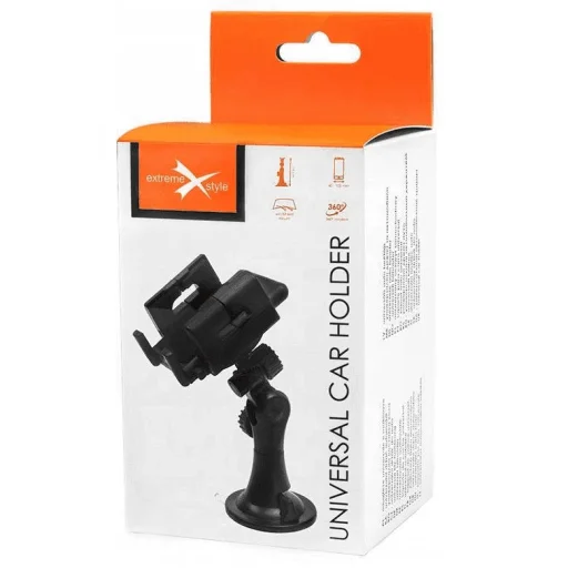 Extreme Univerzális autós telefontartó műszerfalra vagy szélvédőre fekete - 4