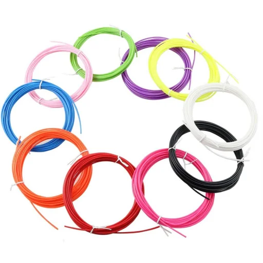 3D Nyomtató toll tollbetét PLA 10x5m 1,75mm vegyes színekben - 2