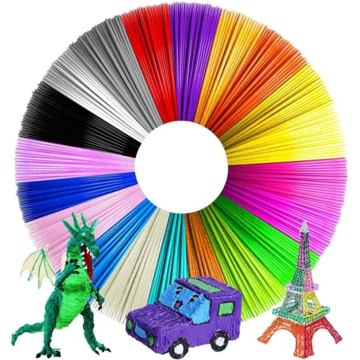 3D Nyomtató toll tollbetét PLA 10x5m 1,75mm vegyes színekben - 12