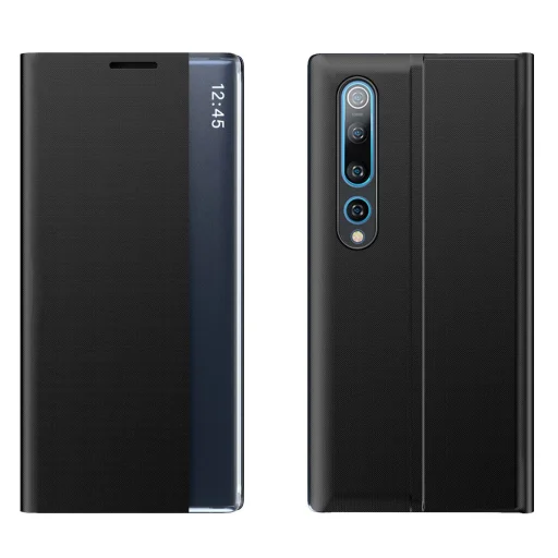 Xiaomi Mi 10 Pro / Xiaomi Mi 10 New Sleep Case fliptok fekete - 1