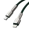 Baseus Cafule Metal nylon harisnyázott USB Type-C/ Lightning kábel PD 20W 1m zöld (CATLJK-A01) thumbnail