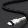 Baseus Cafule Metal nylon harisnyázott USB/ Lightning kábel 2.4A 2m fekete (CALJK-B01) thumbnail