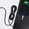 Baseus Cafule Metal nylon harisnyázott USB/ Lightning kábel 2.4A 2m fekete (CALJK-B01) thumbnail