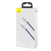 Baseus Cafule Metal nylon harisnyázott USB/ Lightning kábel 2.4A 2m lila (CALJK-B05) thumbnail