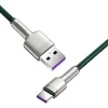 Baseus Cafule Metal nylon harisnyázott USB/ USB Type-C (10V / 4A) SCP kábel 40W 2m zöld (CATJK-B06) thumbnail