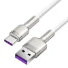 Baseus Cafule Metal nylon harisnyázott USB/ USB Type-C (10V / 4A) SCP kábel 40W 1m fehér (CATJK-A02) thumbnail