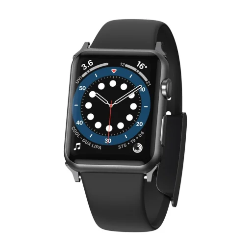 Baseus Slip-Thru óraszíj Apple Watch 3/4/5/6/7/8/SE 38/40/41 mm fekete (LBWSE-01) - 1