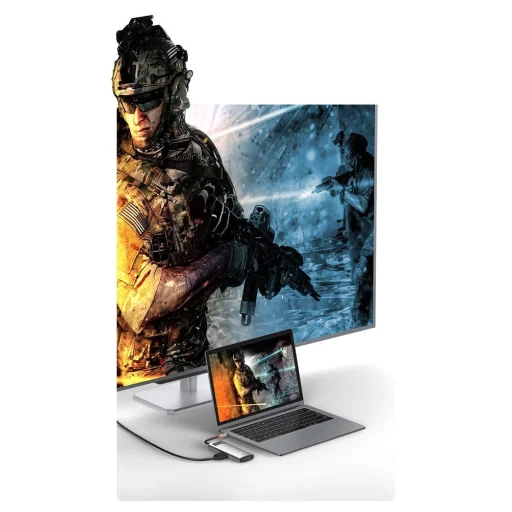 Baseus Metal Gleam 6in1 HUB USB Type-C - USB Type-C PD 100W / HDMI 4K 30Hz / 3x USB 3.2 Gen 1/ RJ45 1Gbps szürke (CAHUB-CW0G) - 14