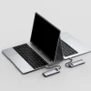 Baseus Metal Gleam 8in1 HUB USB Type-C - USB Type-C PD 100W / HDMI 4K 30Hz / 3x USB 3.2 Gen 1/ RJ45 1Gbps/ SD és MicroSD kártyaolvasóval szürke (CAHUB-CV0G) thumbnail