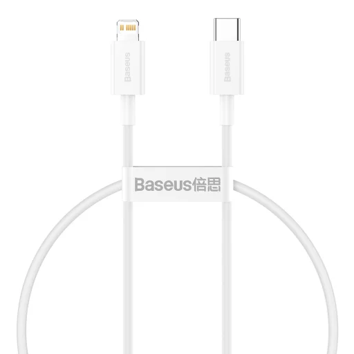 Baseus Superior USB Type-C - Lightning kábel PD 20W 0.25m fehér (CATLYS-02) - 1