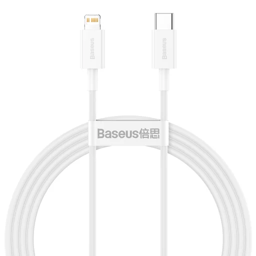 Baseus Superior USB Type-C - Lightning kábel PD 20W 1.5m fehér (CATLYS-B02) - 1