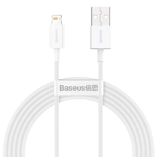 Baseus Superior USB - Lightning kábel 2.4A 2m fehér (CALYS-C02) - 1