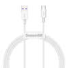 Baseus Superior USB - USB Type-C kábel 6A 66W 1m fehér (CALYS-02) thumbnail