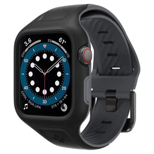 SPIGEN LIQUID AIR ”PRO” ÓRASZÍJ APPLE WATCH 3/4/5/6/7/8/SE (38/40/41 mm) FEKETE (AMP02020) - 1