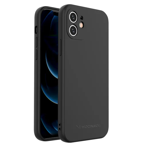 iPhone 12 mini Wozinsky Color Case szilikon tok fekete - 1