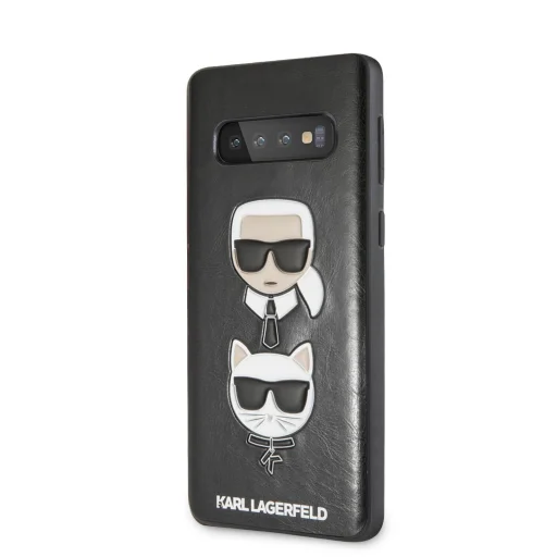 Karl Lagerfeld KLHCS10PKICKCSBK Karl Choupette tok Samsung S10+ Plus fekete - 2