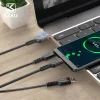 KAKU 3in1 kábel USB - USB Type-C/ Lightning/ Micro USB 3.2A 1m fekete (KSC-237) thumbnail