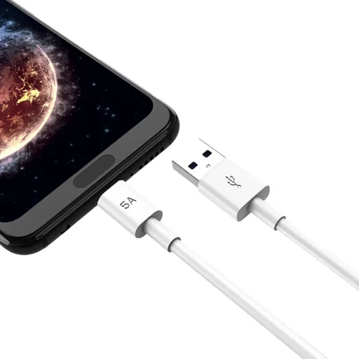 KAKU USB - USB Type-C töltő kábel 5A 1.2m fehér (KSC-110) - 3