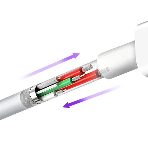 KAKU USB - USB Type-C töltő kábel 5A 1.2m fehér (KSC-110) - 6