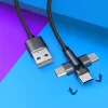 KAKU Angle 180° dönthető kábel USB - USB Type-C 3A 1m piors (KSC-465) thumbnail