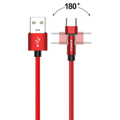 KAKU Angle 180° dönthető kábel USB - USB Type-C 3A 1m piors (KSC-465) - 2