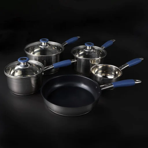 Russell Hobbs RH01179EU Opulence 5-dielna súprava hrncov a panvíc v modrej farbe - 7