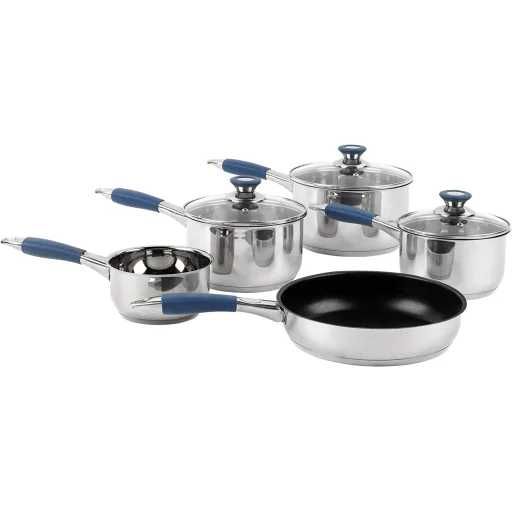 Russell Hobbs RH01179EU Opulence 5-dielna súprava hrncov a panvíc v modrej farbe - 1