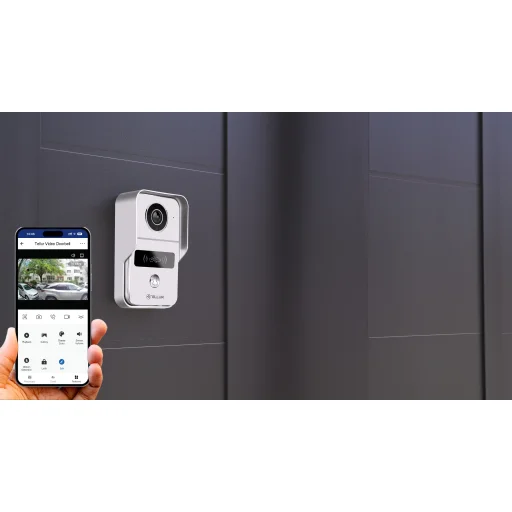 Tellur Smart WiFi video zvonček s vnútorným zvončekom a funkciou otvárania, sivý - 5