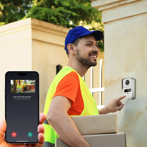 Tellur Smart WiFi video zvonček s vnútorným zvončekom a funkciou otvárania, sivý - 7