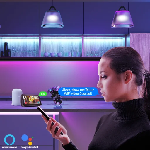 Tellur Smart WiFi video zvonček s vnútorným zvončekom a funkciou otvárania, sivý - 9
