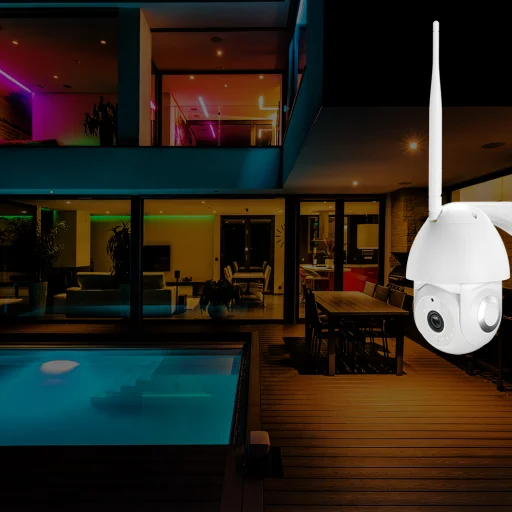 Tellur Smart WiFi vonkajšia kamera 3MP, Ultra HD, automatické sledovanie pohybu, PTZ, biela - 6
