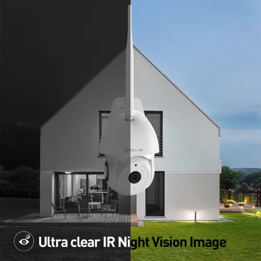 Tellur Smart WiFi vonkajšia kamera 3MP, Ultra HD, automatické sledovanie pohybu, PTZ, biela - 7