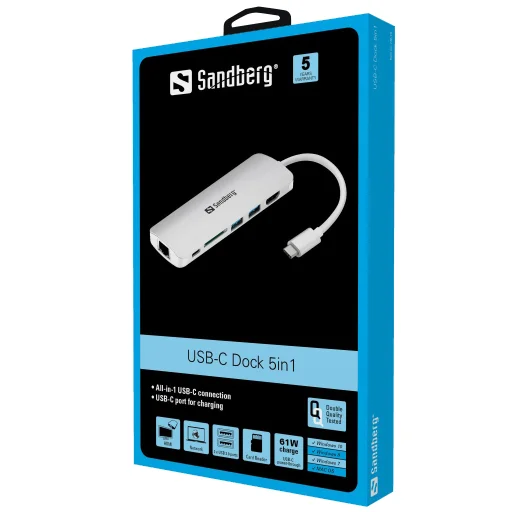 Sandberg 136-18 USB-C HUB adaptér - 2