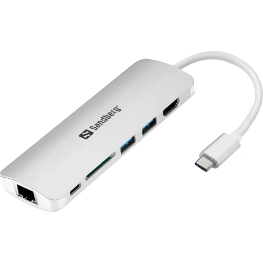 Sandberg 136-18 USB-C HUB adaptér - 1